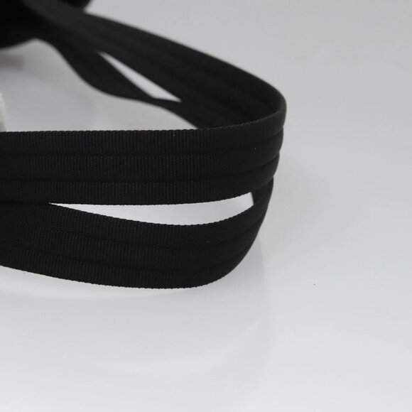 Salvatore Ferragamo Gancini Tote Bag Canvas Black Auth BD344 - Picture 8 of 15